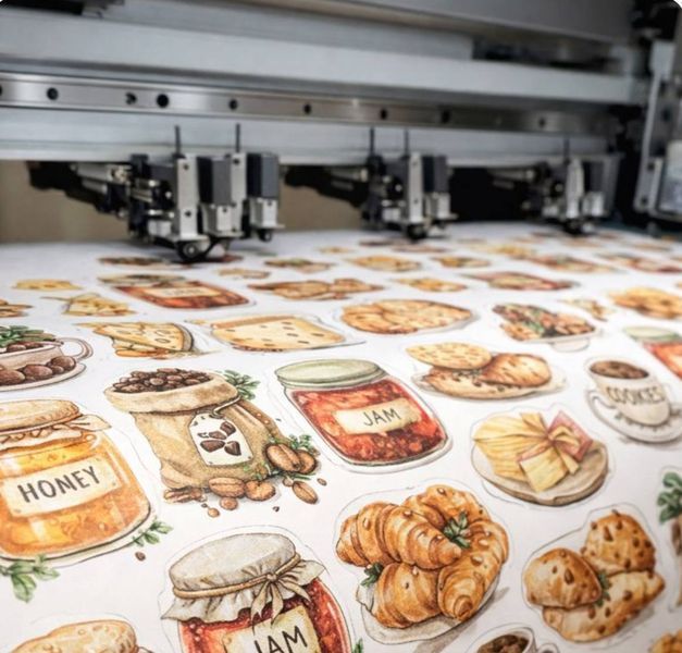 Наліпки, етикетки, стікери на продукцію, для підпису тари і флаконів, баночок. Наклейка Hand Made. Маркувальні для товару. друк наліпок V23 фото